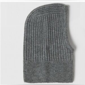 Zara Gray Ribbed Knit Balaclava- NWT